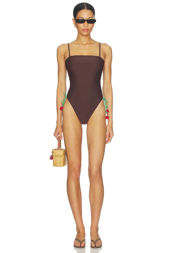 view 1 of 4 BAÑADOR FILIPA in Chocolate Brown