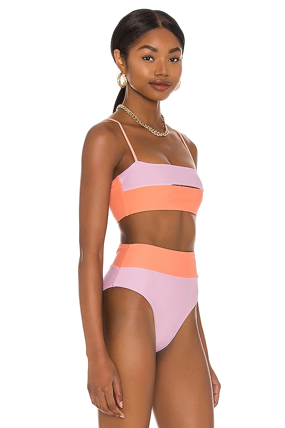 view 2 of 4 HAUT DE MAILLOT DE BAIN WEST COAST in Pink & Orange