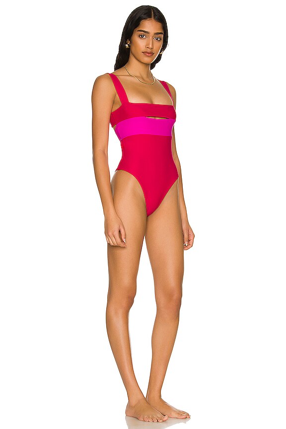 view 2 of 3 MAILLOT DE BAIN 1 PIÈCE DAYTONA in Red & Pink