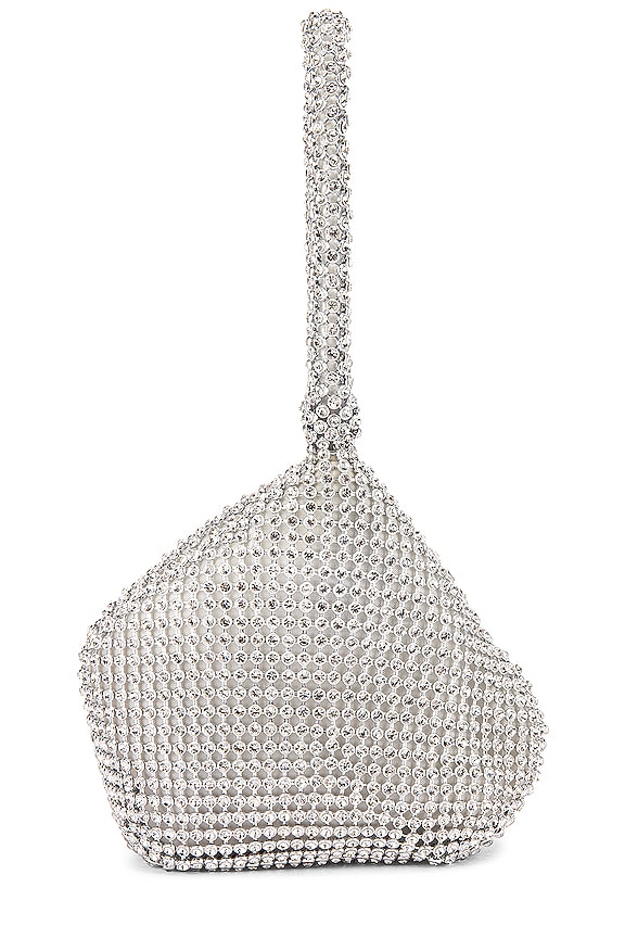 view 1 of 4 Lottie Crystal Purse in Silver