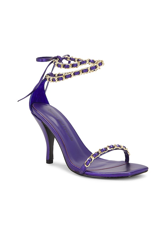 view 2 of 5 Chain Sandal in Purple