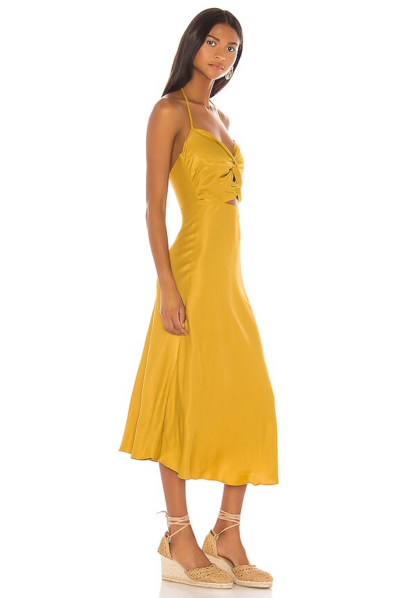 view 2 of 3 ПЛАТЬЕ МИДИ EMILIA in Ochre