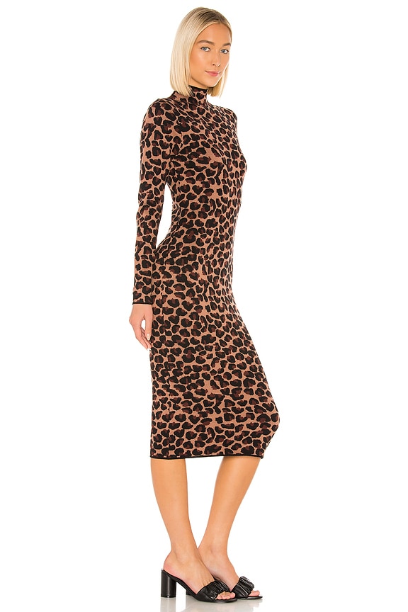 view 2 of 3 Surrey Sweater Dress in Leopard