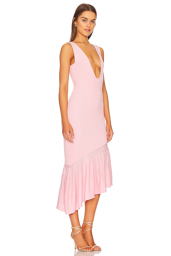 view 2 of 3 Panya Ruffle Midi Dress in Pink