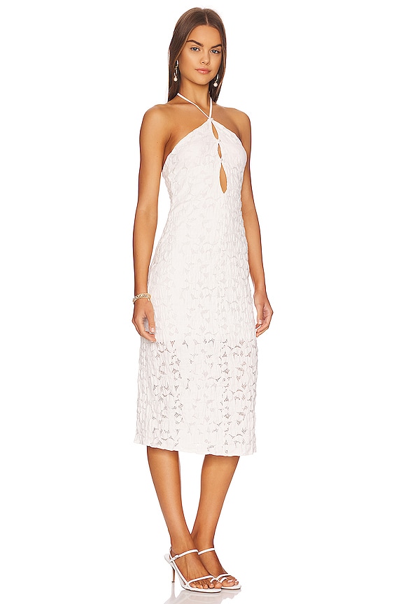 view 2 of 3 Priscilla Midi Dress in White