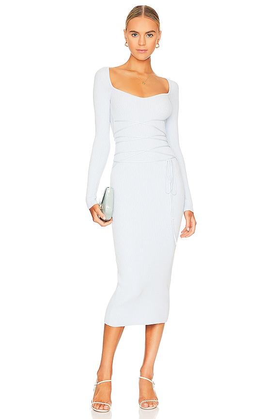 view 2 of 4 Rhody Tie Midi Dress in Baby Blue