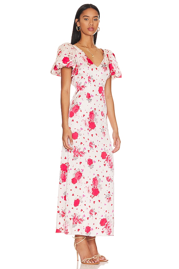 view 2 of 3 Maryana Maxi Dress in Red & Pink Floral