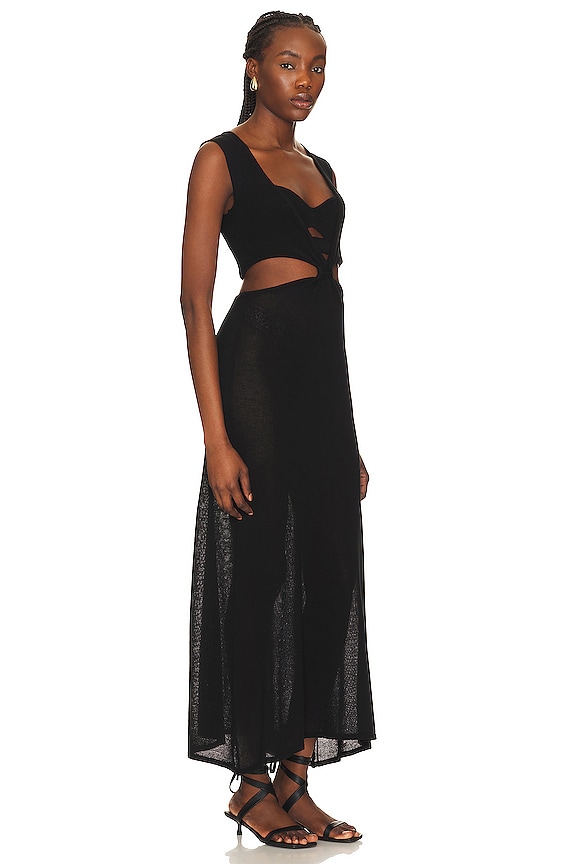 view 2 of 3 Janli Midi Knit Dress in Black