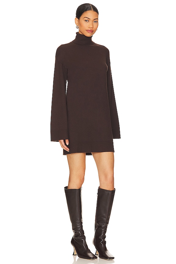 Female Model wearing LPA Fallon Sweater Dress Dresses. Showing image 2 of 3