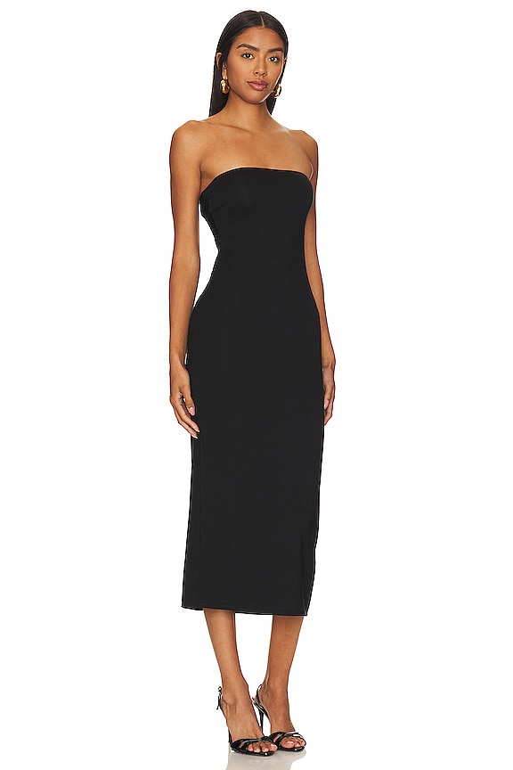 view 2 of 3 Lorenza Column Midi Dress in Black