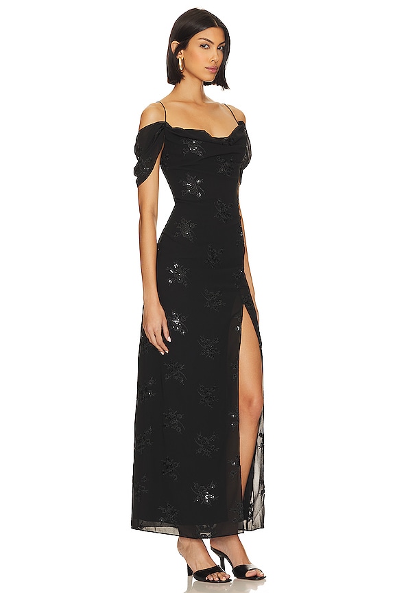 view 2 of 4 Yvanna Embroidered Maxi Dress in Black