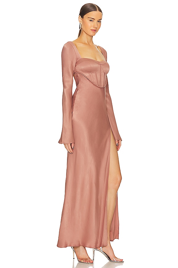 view 2 of 3 Iris Corset Maxi Dress in Desert Blush