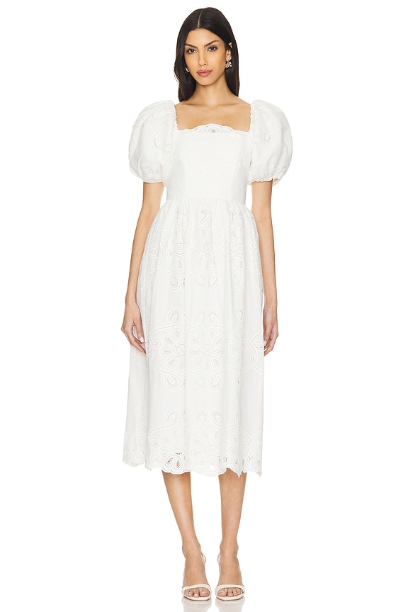 view 2 of 4 Aria Midi Dress in White