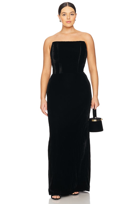 view 2 of 6 Emery Velvet Maxi Dress in Black