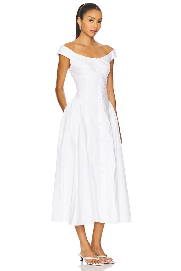 view 2 of 3 Mira Midi Dress in White