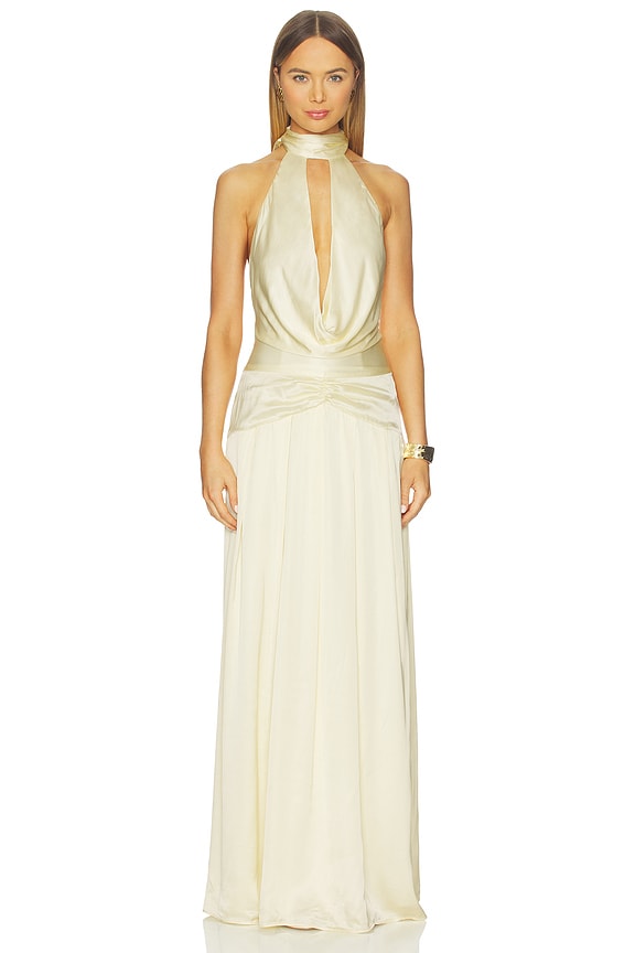 view 1 of 4 Elinor Gown in Butter Yellow