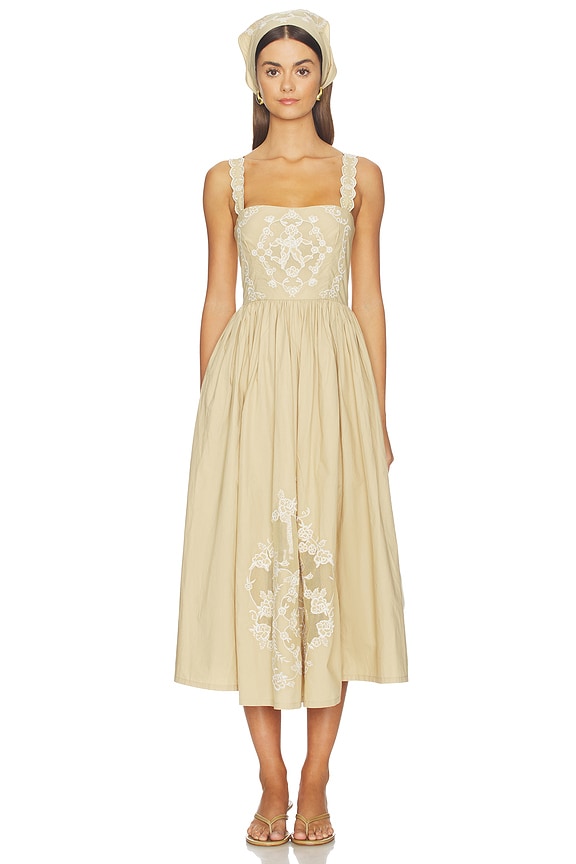 view 1 of 3 VESTIDO ISADORA in Pale Khaki