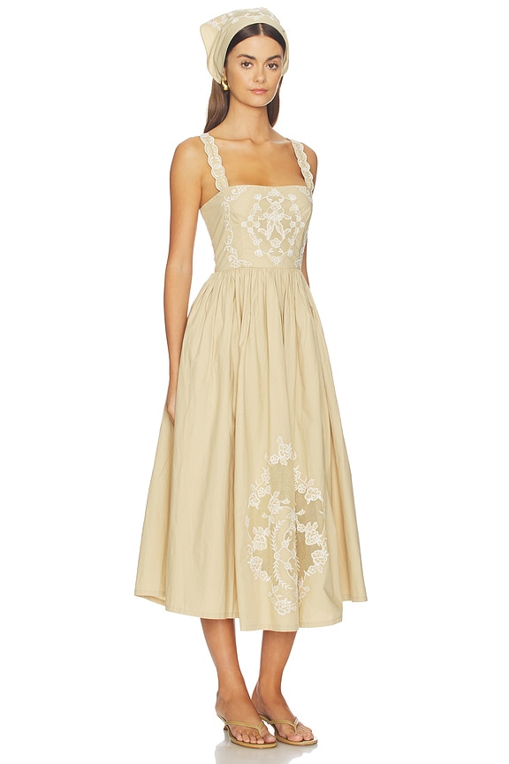 view 2 of 3 VESTIDO ISADORA in Pale Khaki