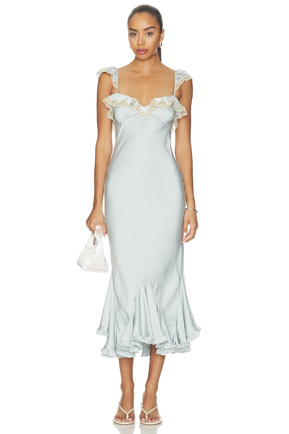 view 1 of 3 VESTIDO ADDISON in Light Blue