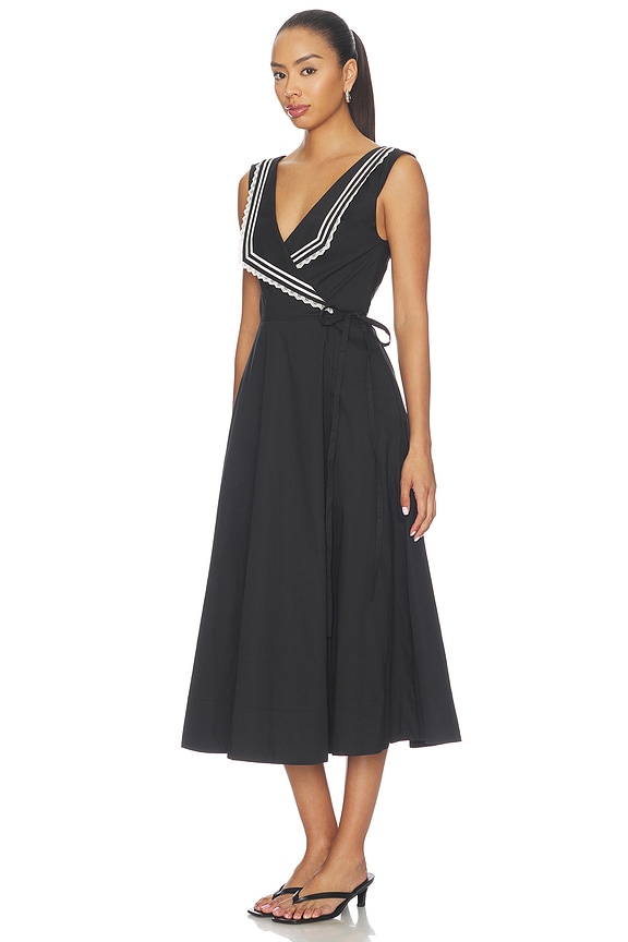 view 2 of 4 Thea Midi Dress in Black & White