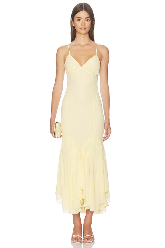 view 2 of 5 Ilaria Midi Dress in Butter Yellow