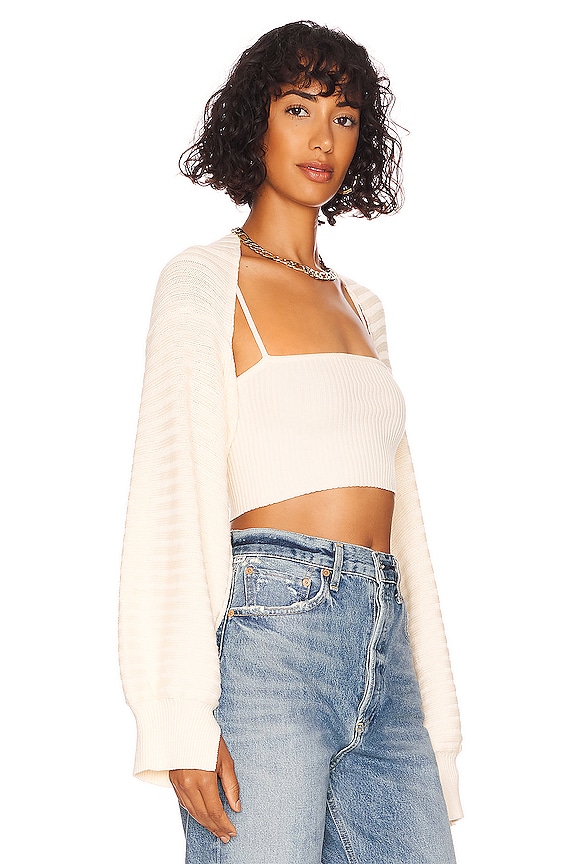 view 2 of 4 Magdala Knit Shrug in Ivory