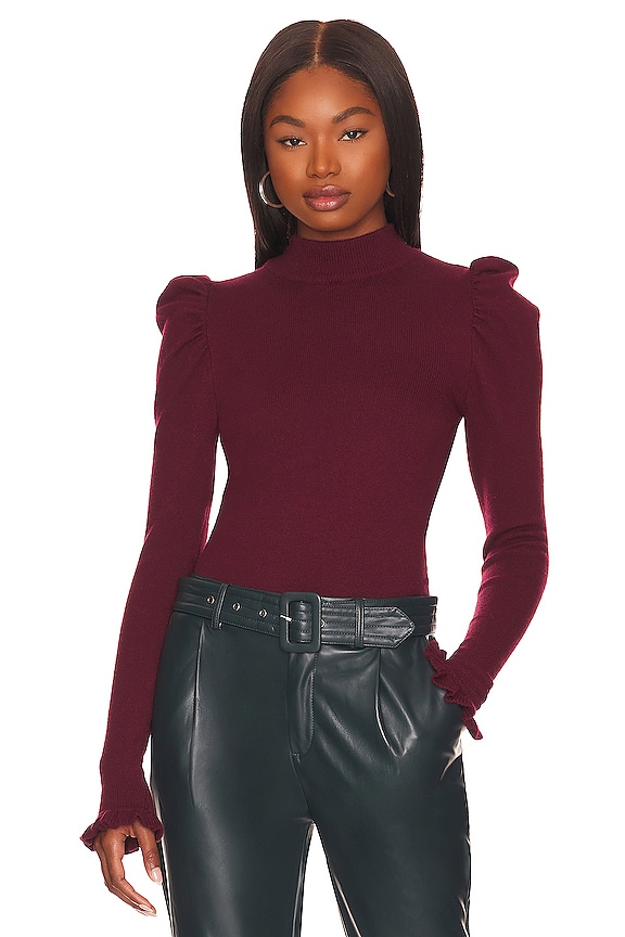 view 2 of 5 Marie Sweater in Wine Red