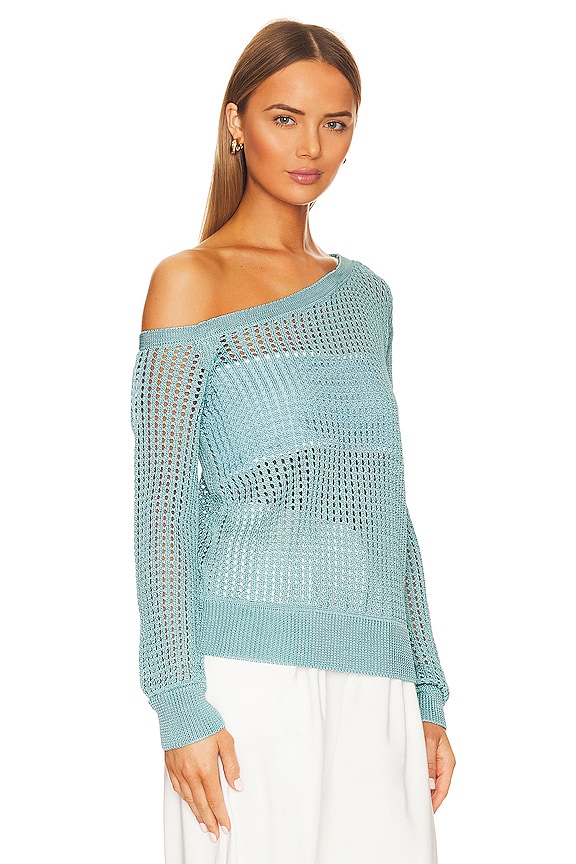 view 2 of 4 Leo Sweater in Aqua Blue