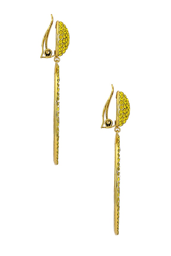 view 2 of 2 PENDIENTE CASPIAN in Lemon Yellow