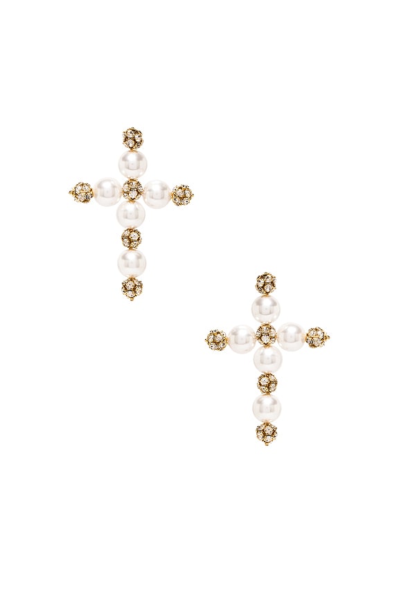 view 2 of 3 Monica Earring in Gold