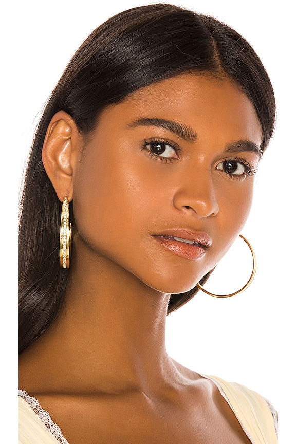 view 1 of 3 Adalene Hoop in Gold