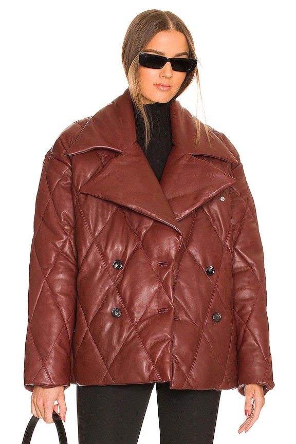 view 2 of 5 CHAQUETA AMARA in Oxblood