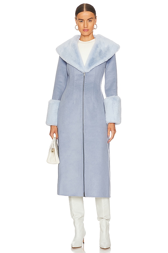 view 2 of 4 Giovanna Coat in Moody Blue