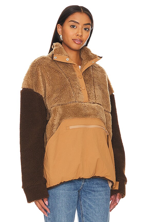 view 2 of 4 Snap Front Pullover in Nutmeg & Chocolate