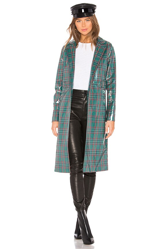 view 2 of 4 Patrizia Trench in Green Plaid