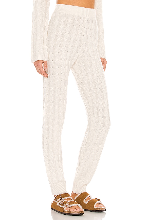 view 2 of 4 Cashmere Cable Knit Easy Pant in Ivory