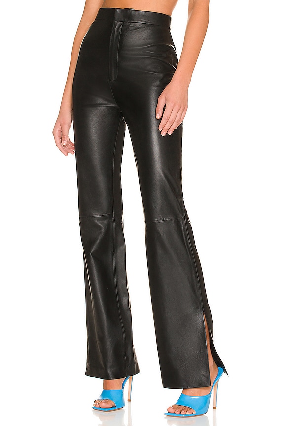 LPA Lucia Leather Pant in Black | REVOLVE