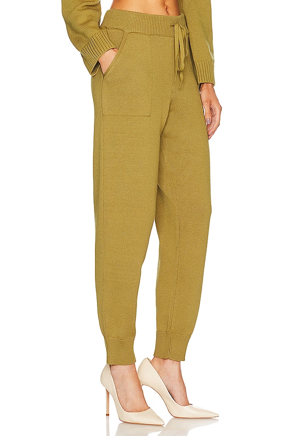 view 2 of 4 Domani Knit Jogger in Chartreuse