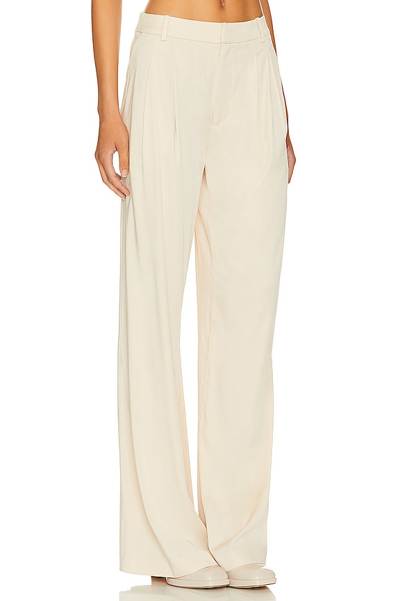 view 2 of 4 Franca Low Rise Relaxed Trouser in Bone