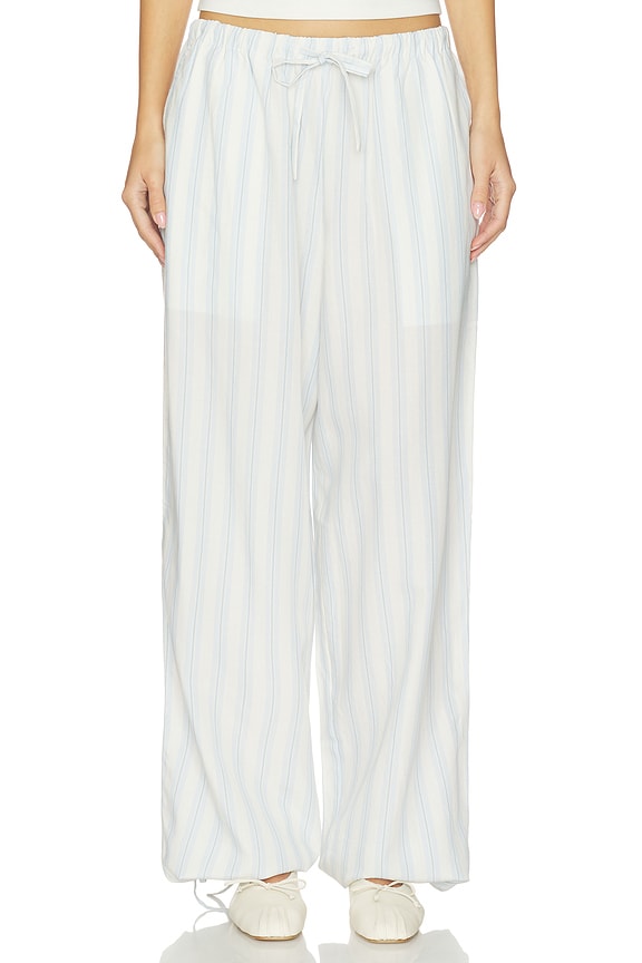 view 2 of 7 PANTALON HARPER in Light Blue White Stripe