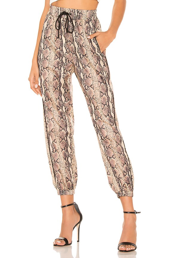 view 1 of 4 Track Jogger in Tan Snake & Black