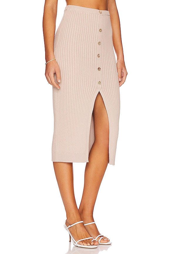 view 2 of 4 Netto Midi Skirt in Pale Mauve