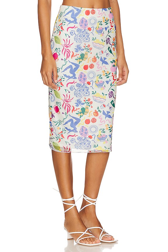 view 2 of 4 Giada Midi Skirt in Buongiorno Multi