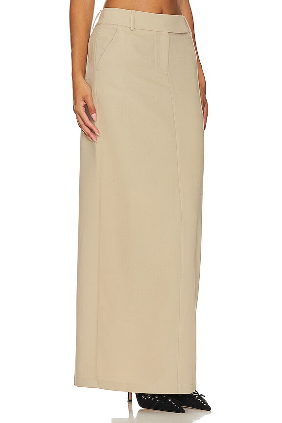 view 2 of 4 Idalia Maxi Skirt in Taupe Sand