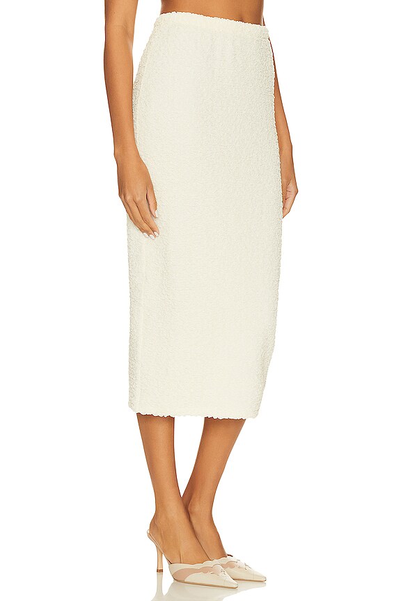 view 2 of 4 Romola Midi Skirt in Cannoli Cream