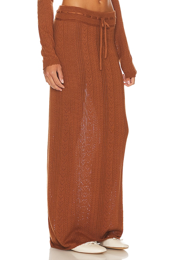 view 2 of 4 Bennett Maxi Skirt in Chocolate Brown