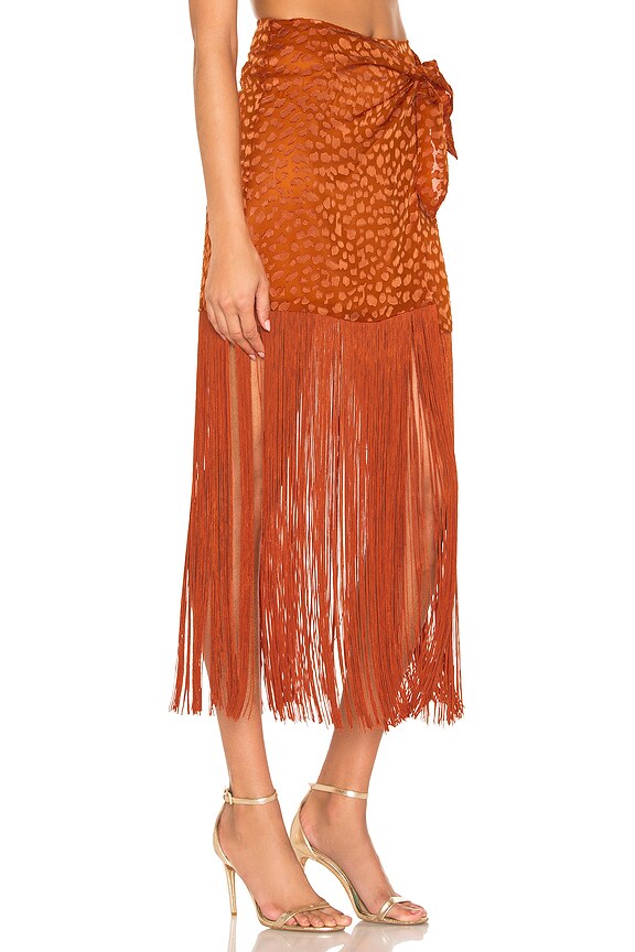 view 2 of 4 Oriana Skirt in Rust