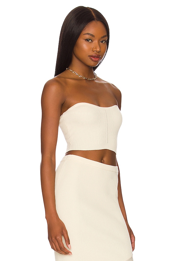 view 2 of 4 ТОП БЕЗ БРЕТЕЛЕК EDALINE in Ivory