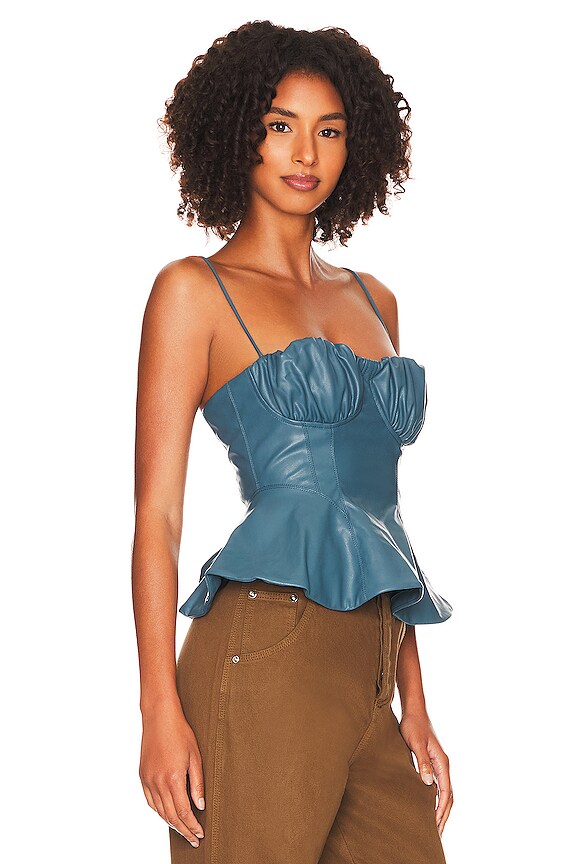 view 2 of 4 Cherie Top in Sea Blue