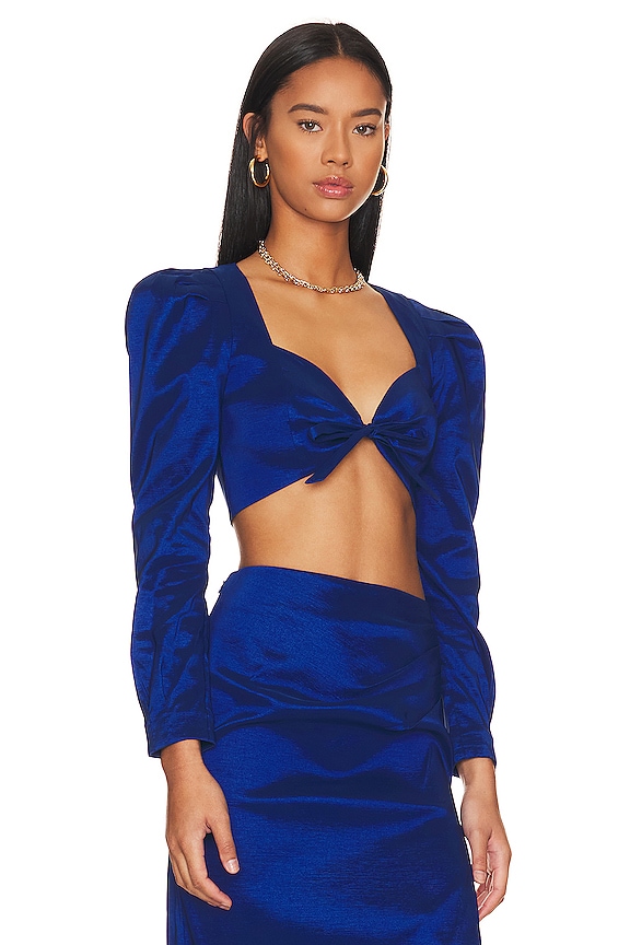 view 2 of 4 BLUSA CLEO in Blue Mood